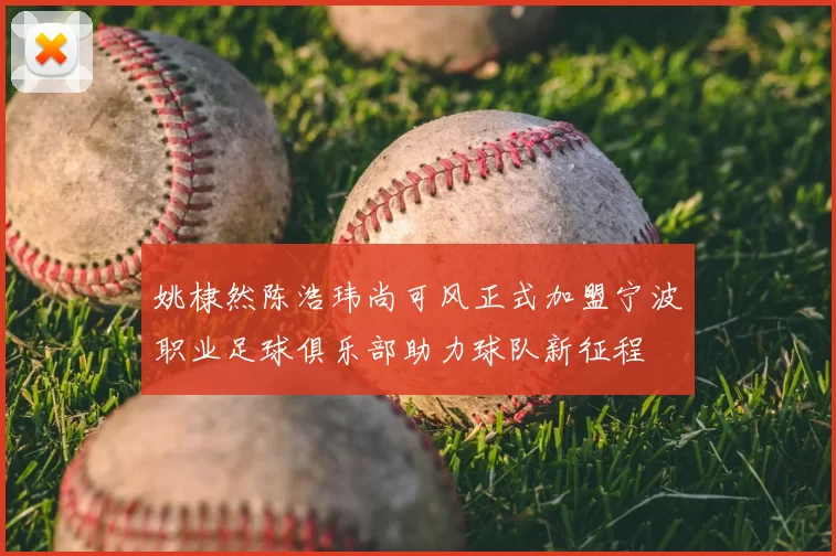 姚棣然陈浩玮尚可风正式加盟宁波职业足球俱乐部助力球队新征程